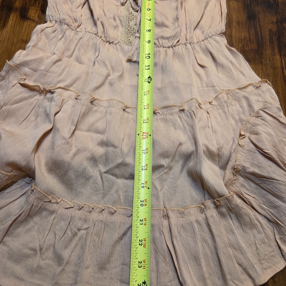Peach Ruffled Spagattie Strap Sundress From Salty Lemon NWT - Picture 8 of 8